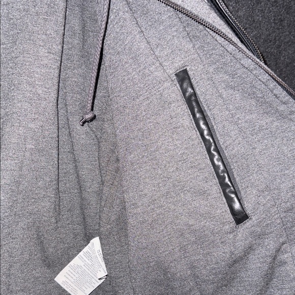 Levi's Black Faux Leather Jacket with hood for Men Large - Picture 9 of 11